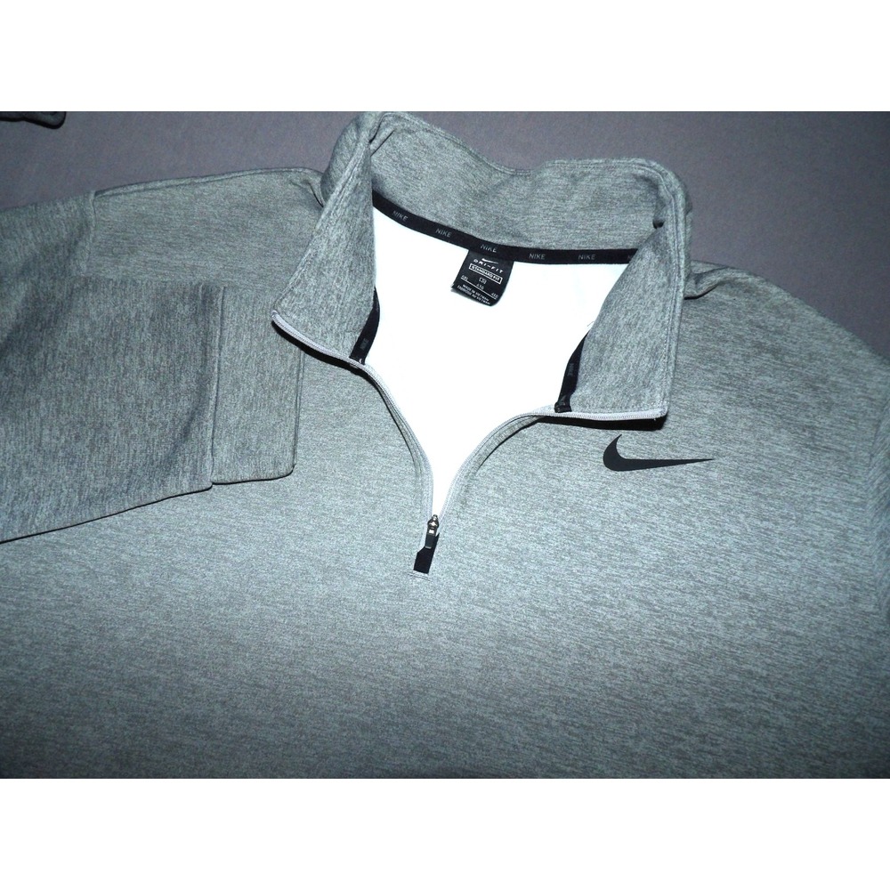 Nike Dri-Fit Gray Pull Over 1/4 Zip Performance Sweatshirt Jacket Men's 4XL